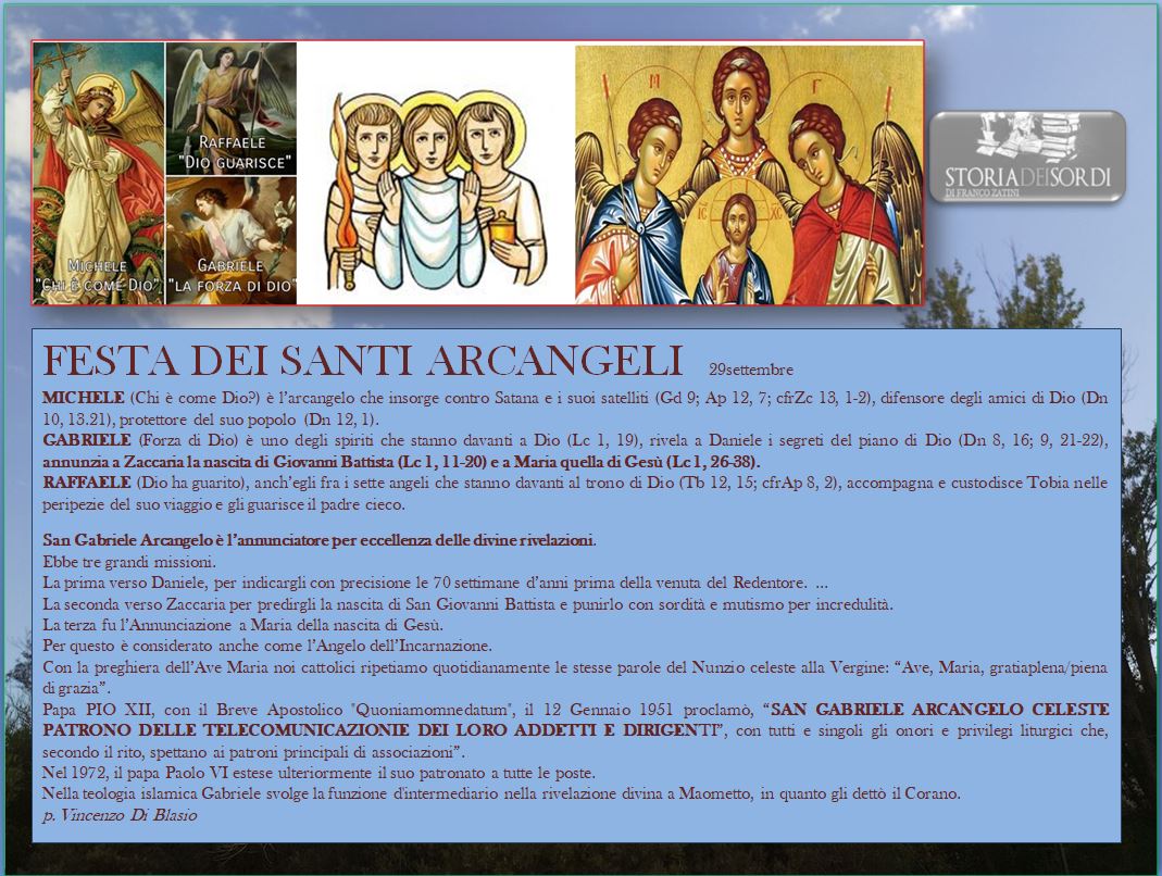 Holy Archangels celebration September 29