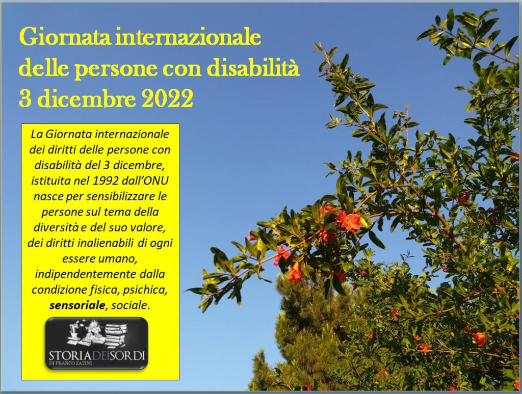 Giornata internazionale delle Persone con disabilità 2022